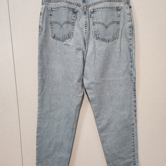 Levi's 550 Vintage Slim Fit Tapered Leg Mom Jeans High Rise Size 14 Miss - Picture 10 of 11
